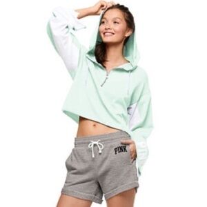 PINK mint green hoodie